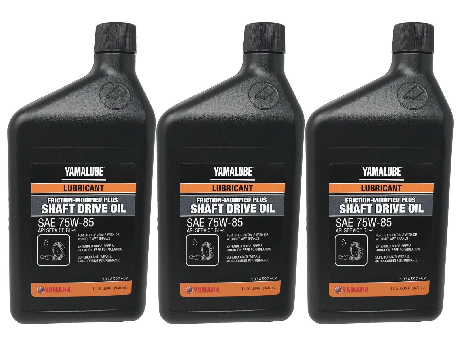 Yamaha Genuine OEM Yamalube Shaft Drive Oil 75W-85 ACC-SHAFT-PL-32 - 3 Quarts