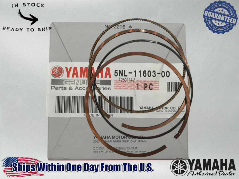 Yamaha Genuine OEM 2001-11 YZ250F YZ WR 250F PISTON RING SET 5NL-11603-00-00