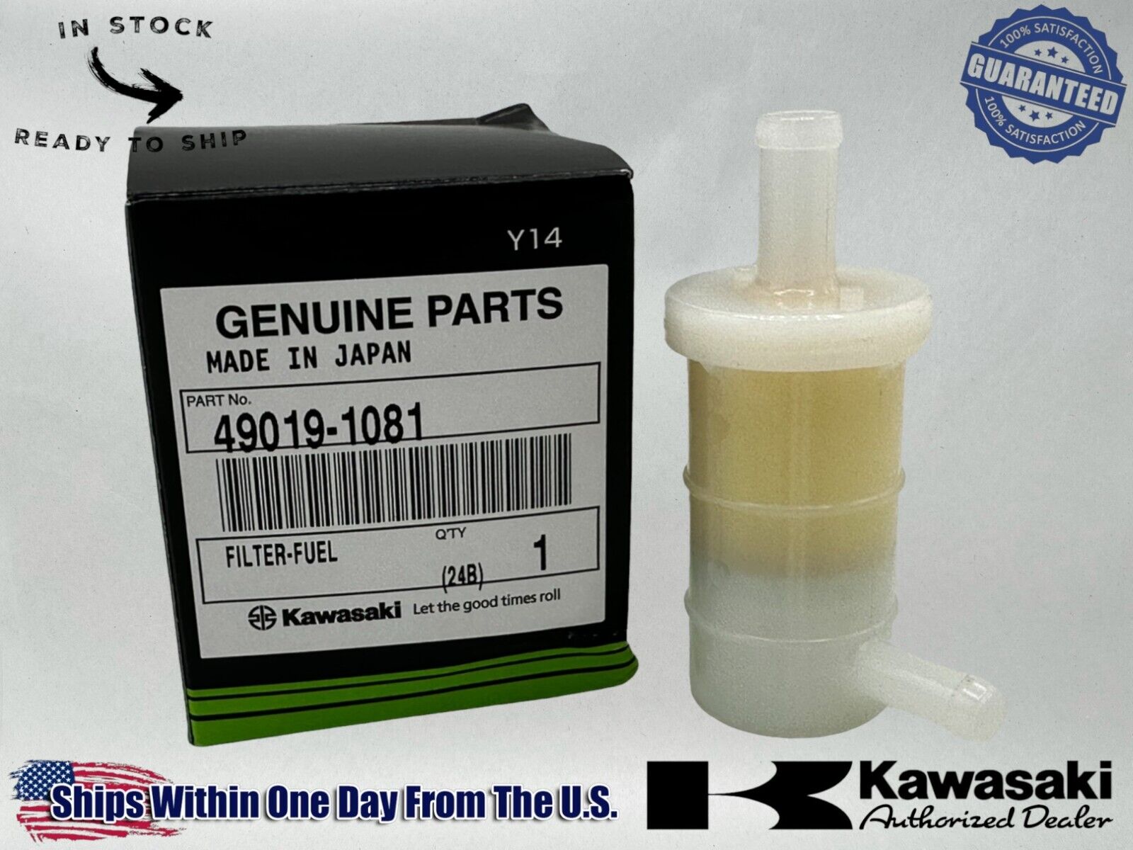 Kawasaki Genuine OEM Authentic Fuel Filter 49019-1081