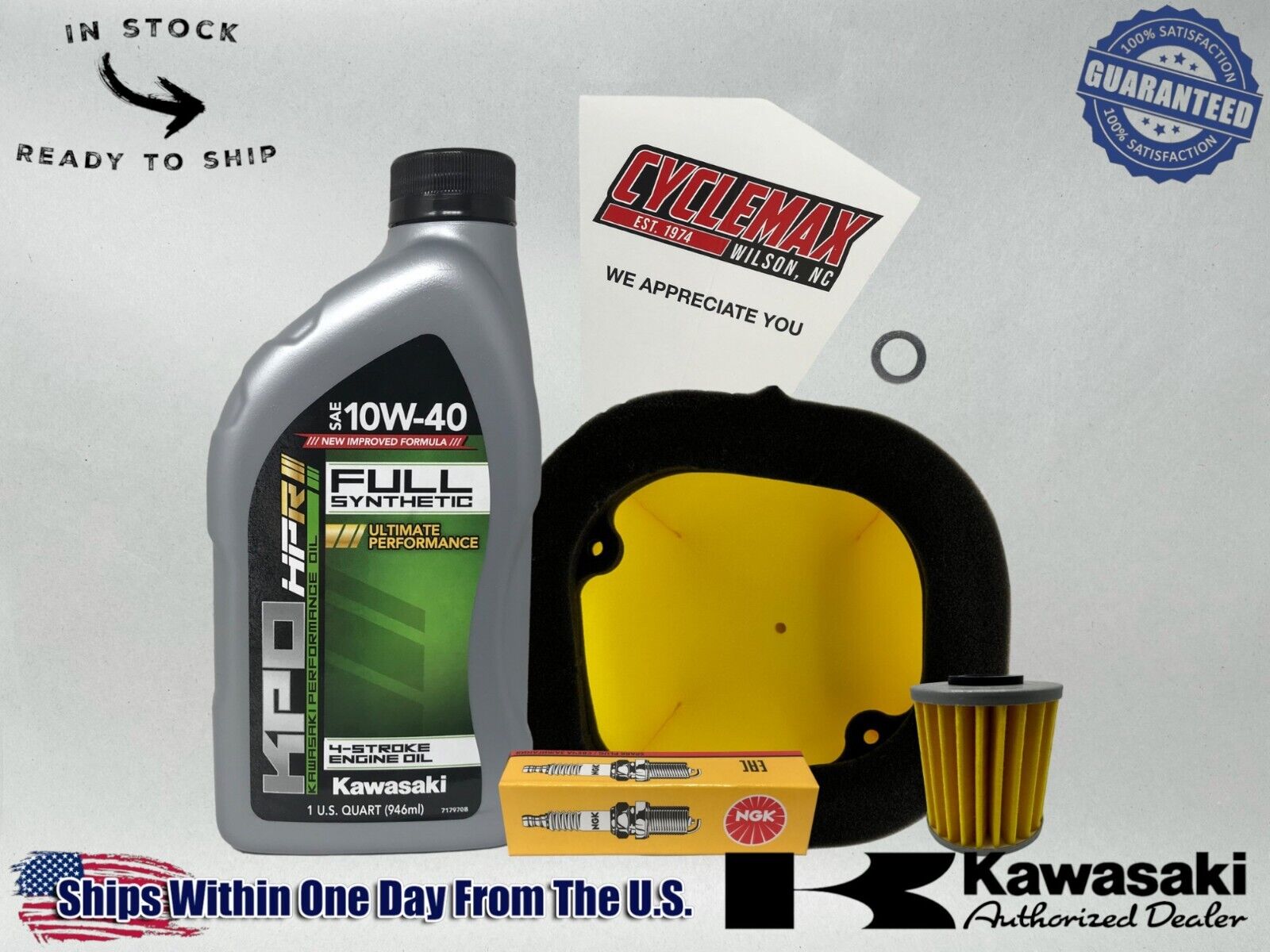 Cyclemax Full-Synthetic KPO Tune-Up Kit fits 2021-2024 Kawasaki KX250