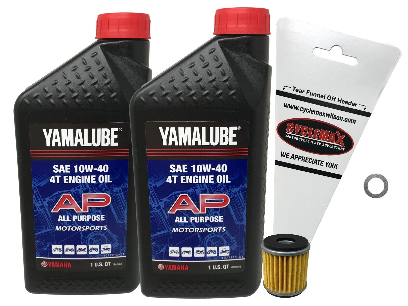 Cyclemax Genuine OEM 2018-2023 Yamaha XT250 Oil Change Kit