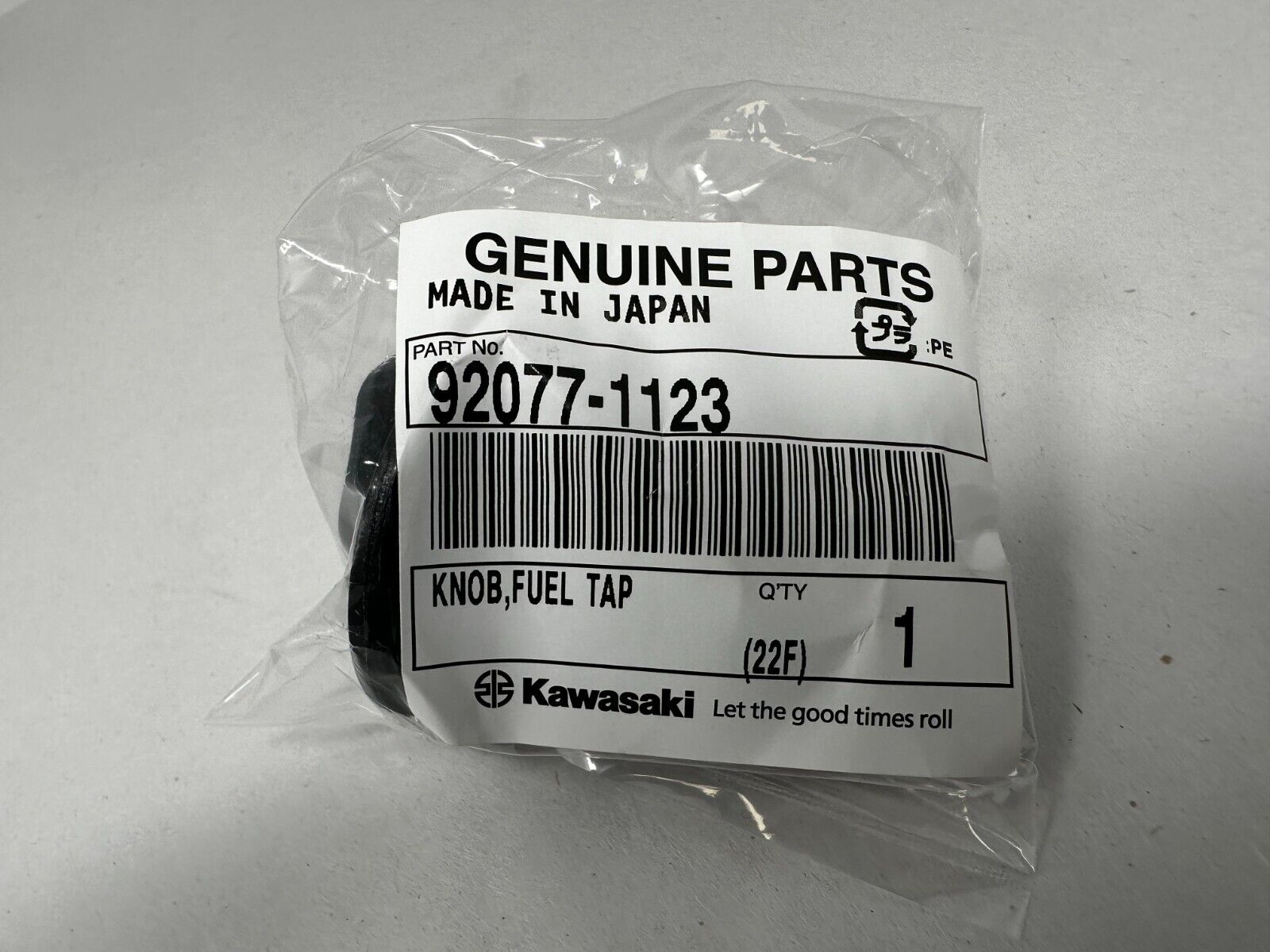 Kawasaki Genuine OEM Fuel Tap Knob 92077-1123