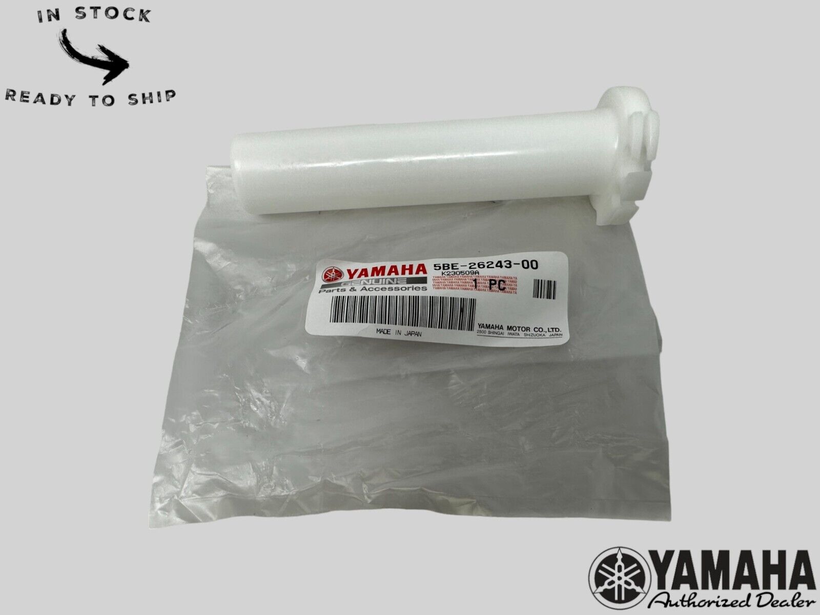 Yamaha Genuine OEM Authentic Throttle Guide Tube 5BE-26243-00-00