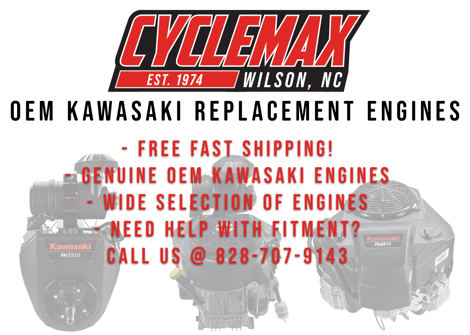 Kawasaki 24HP Replacement Engine #FT730VAS00S