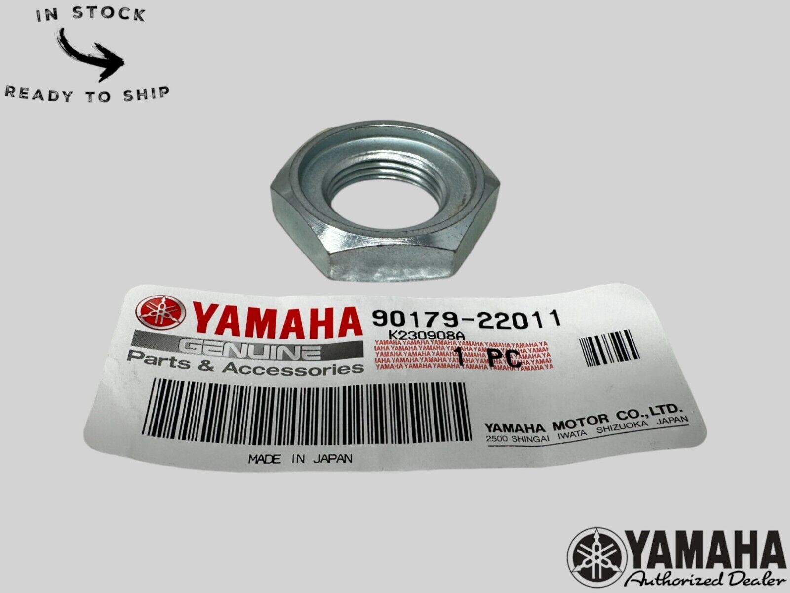 Yamaha Genuine OEM Authentic Nut 90179-22011-00