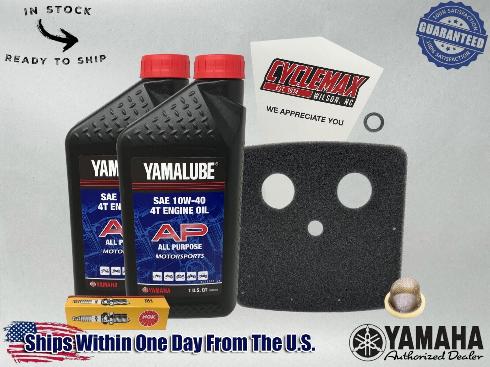 Cyclemax Standard Yamalube Tune-Up Kit fits 2004-2013 Yamaha GRIZZLY 125