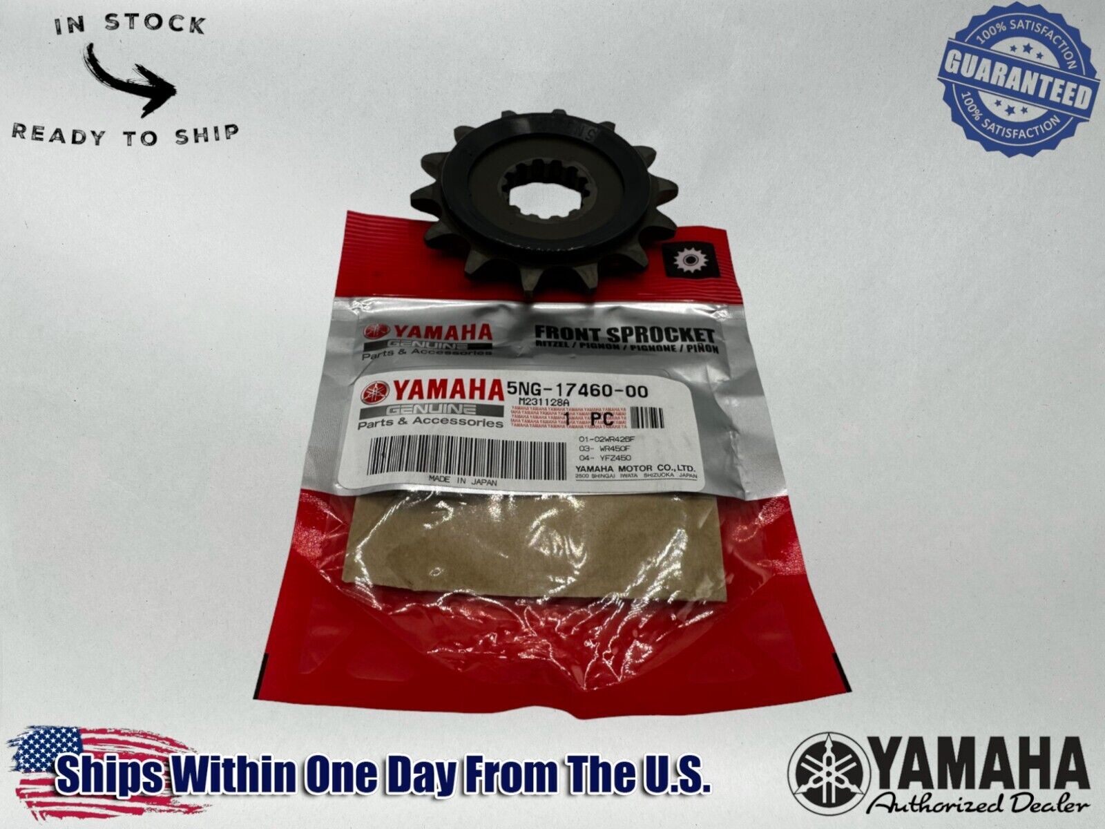 Yamaha Genuine OEM Authentic Drive Sprocket 5NG-17460-00-00