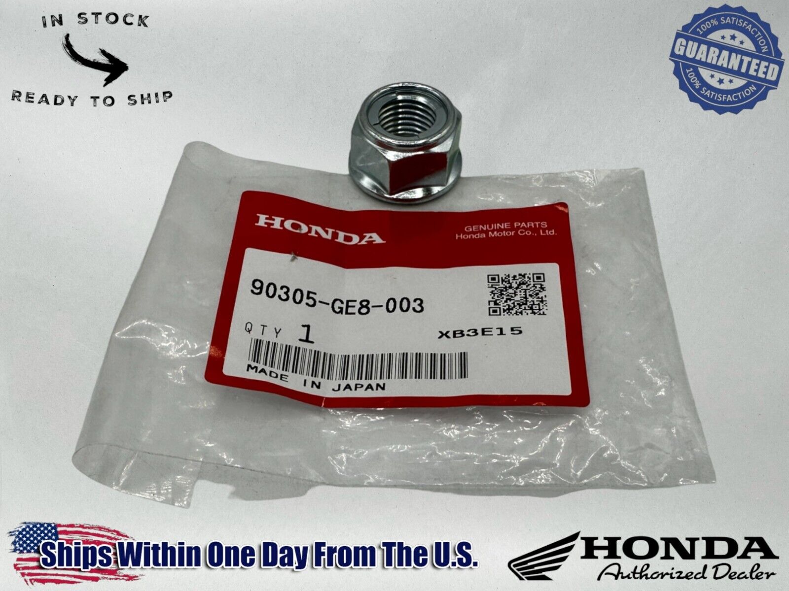 Honda Genuine OEM Authentic 14mm U Nut 90305-GE8-003