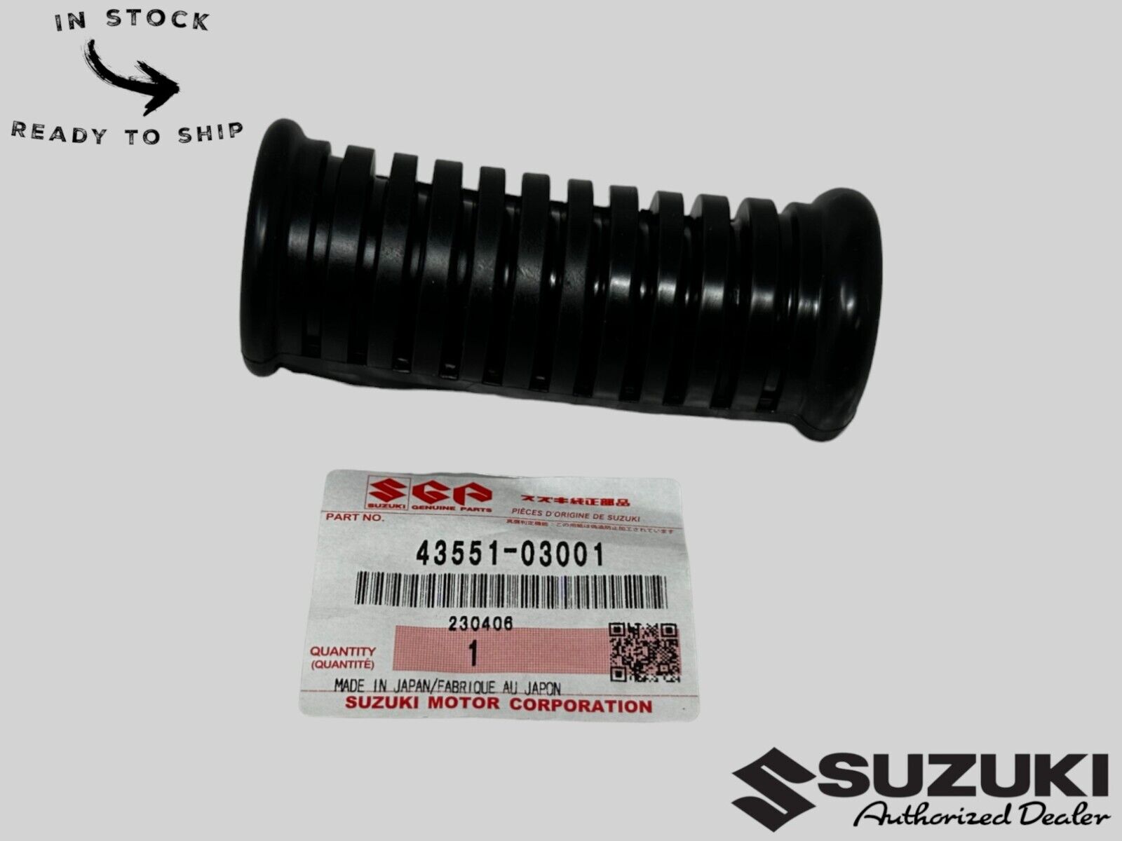 Suzuki Genuine OEM Footrest Rubber 43551-03001