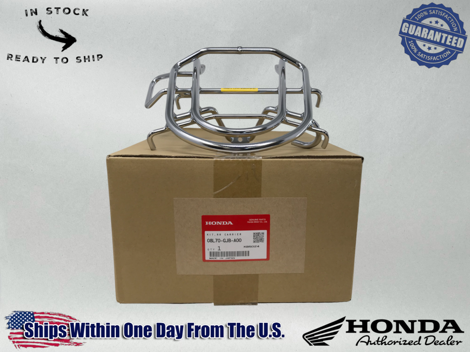 Honda OEM Chrome Rear Rack Carrier 16-25 Metropolitan NCH50 NCW50 08L70-GJB-A00