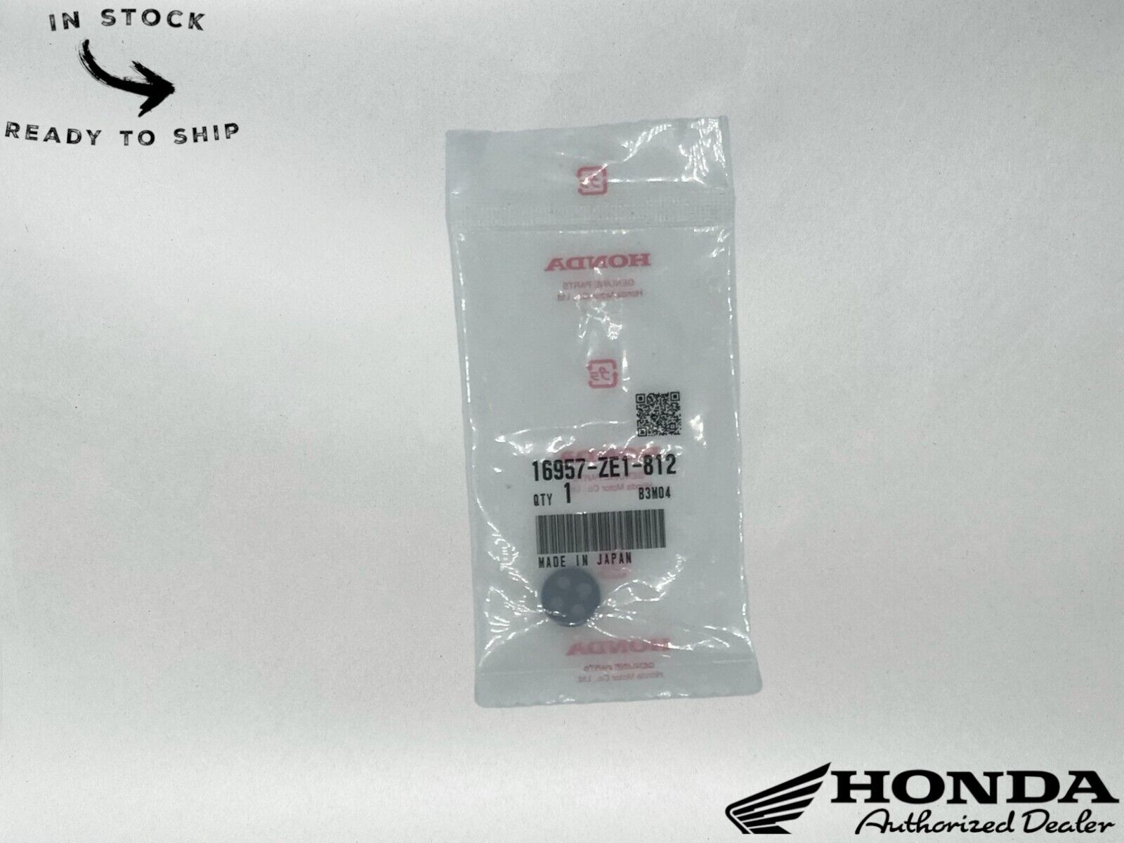 Honda Genuine OEM Petcock Gasket 16957-ZE1-812