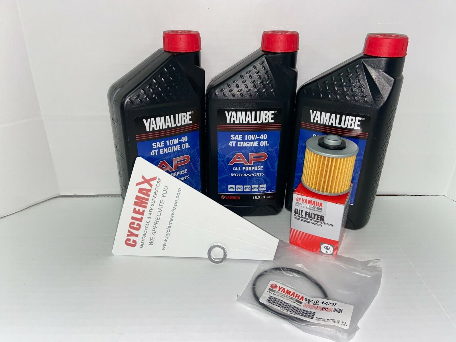 Yamalube OEM Oil Filter Kit 10W-40 - Fits: Yamaha GRIZZLY 600 4x4 1998-2001