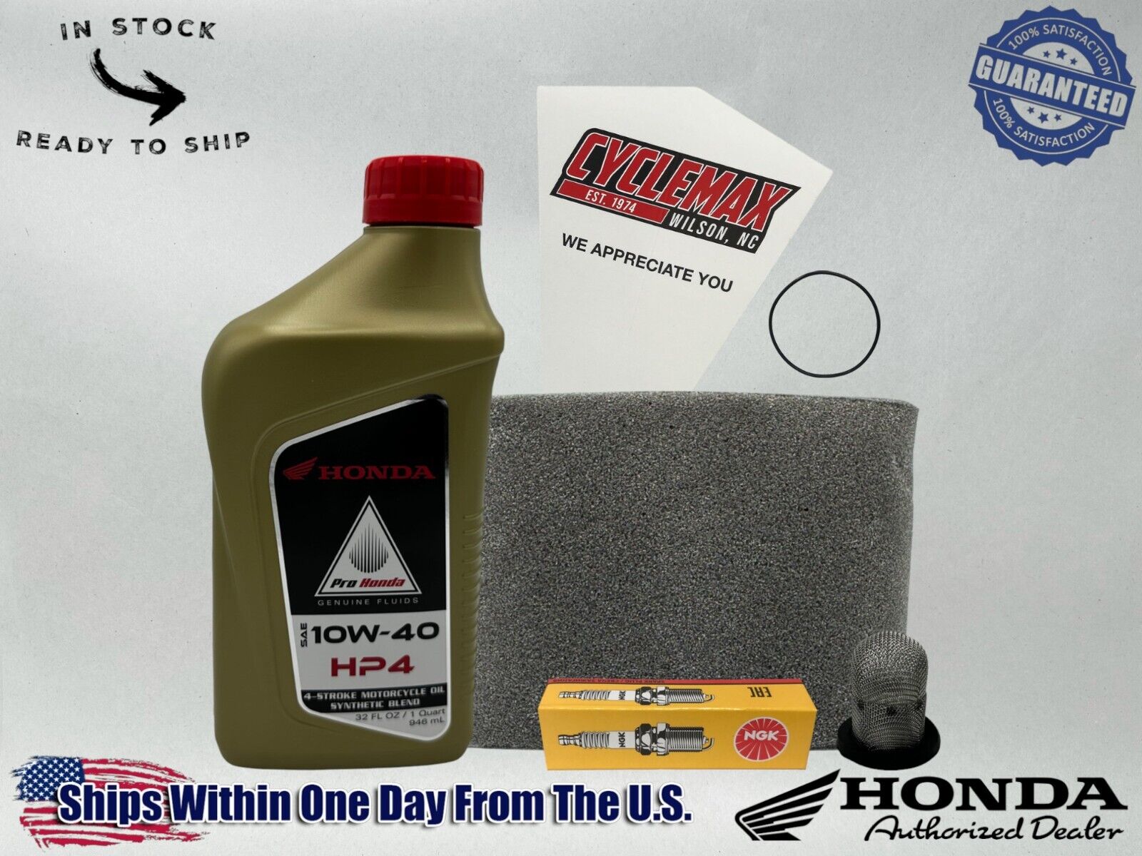 Cyclemax Semi-Synthetic HP4 Tune-Up Kit fits 1986-1987 Honda TLR200