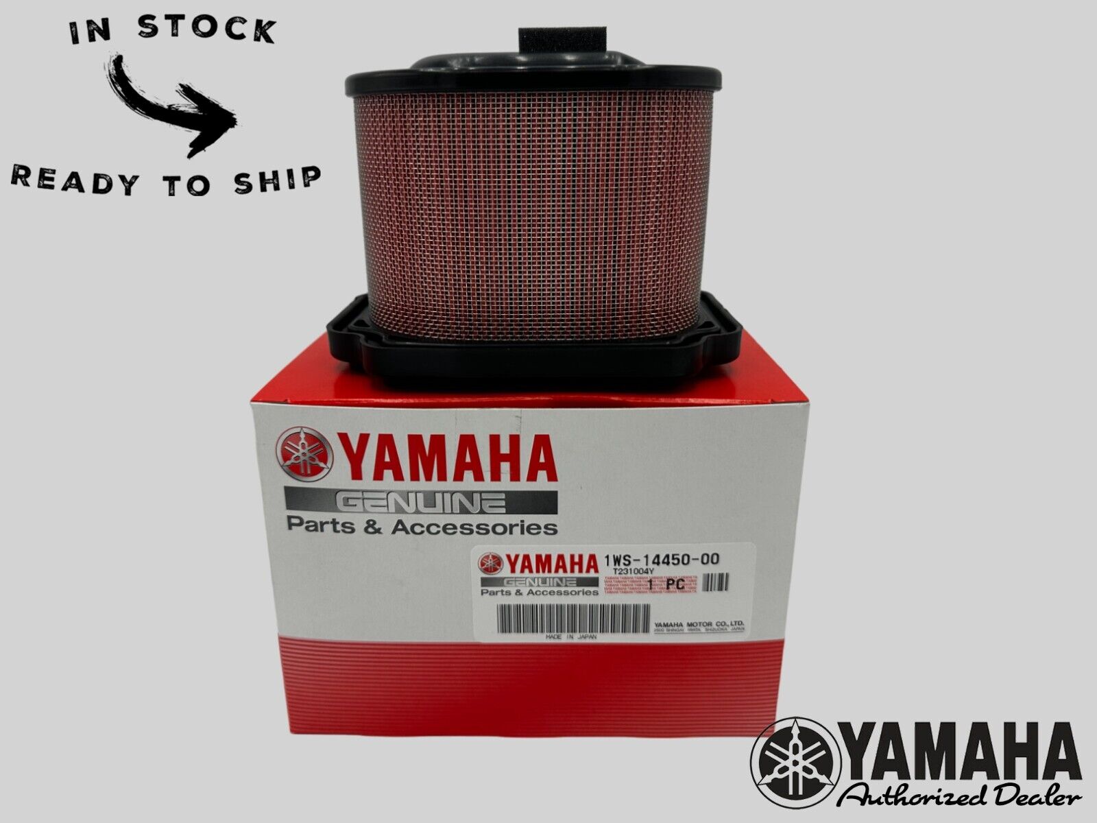 Yamaha Genuine OEM Authentic Air Filter 1WS-14450-00-00