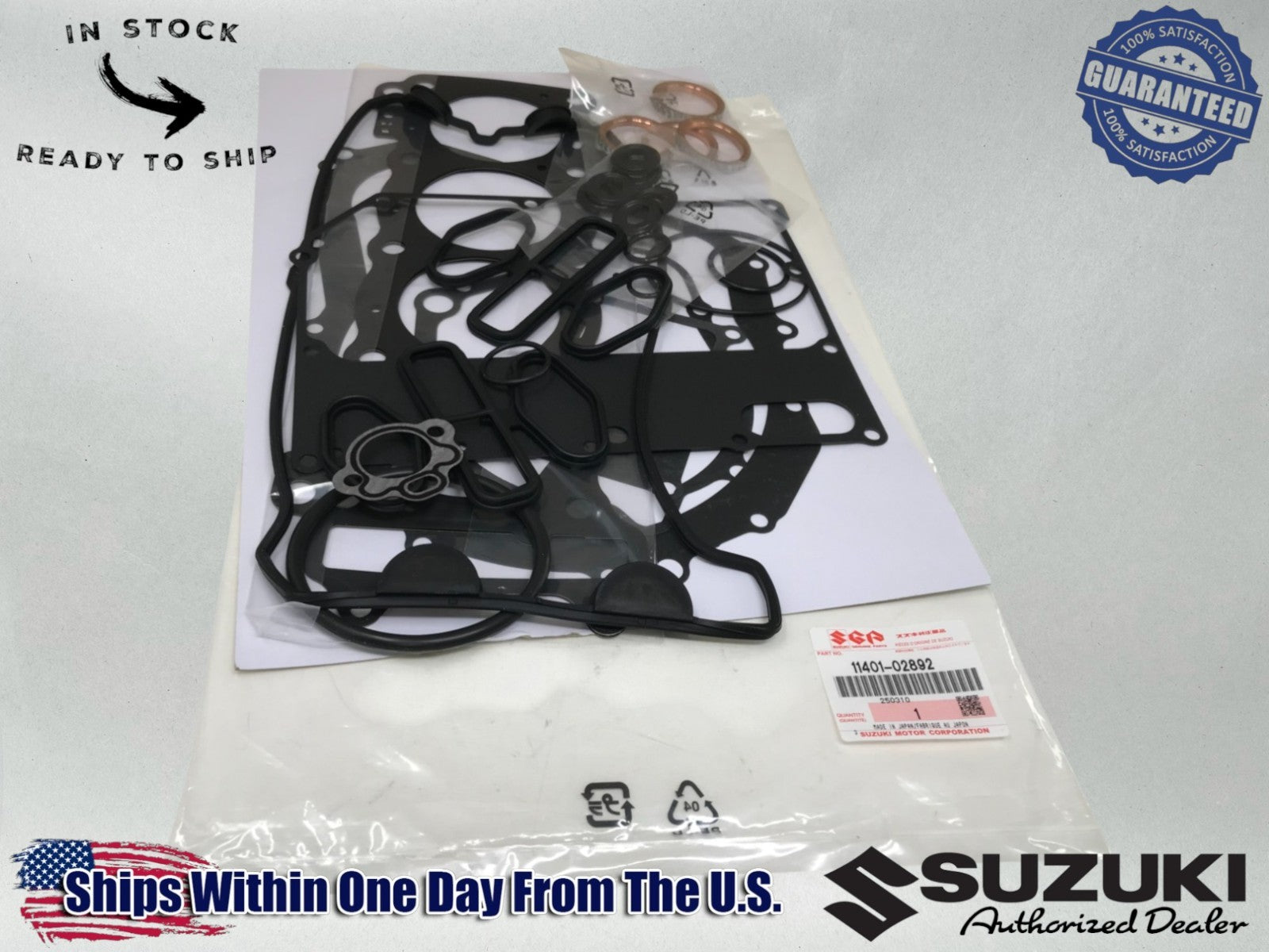 Suzuki Genuine OEM Authentic GASKET & ORING KIT SET 2006-24 GSXR750 11401-02892