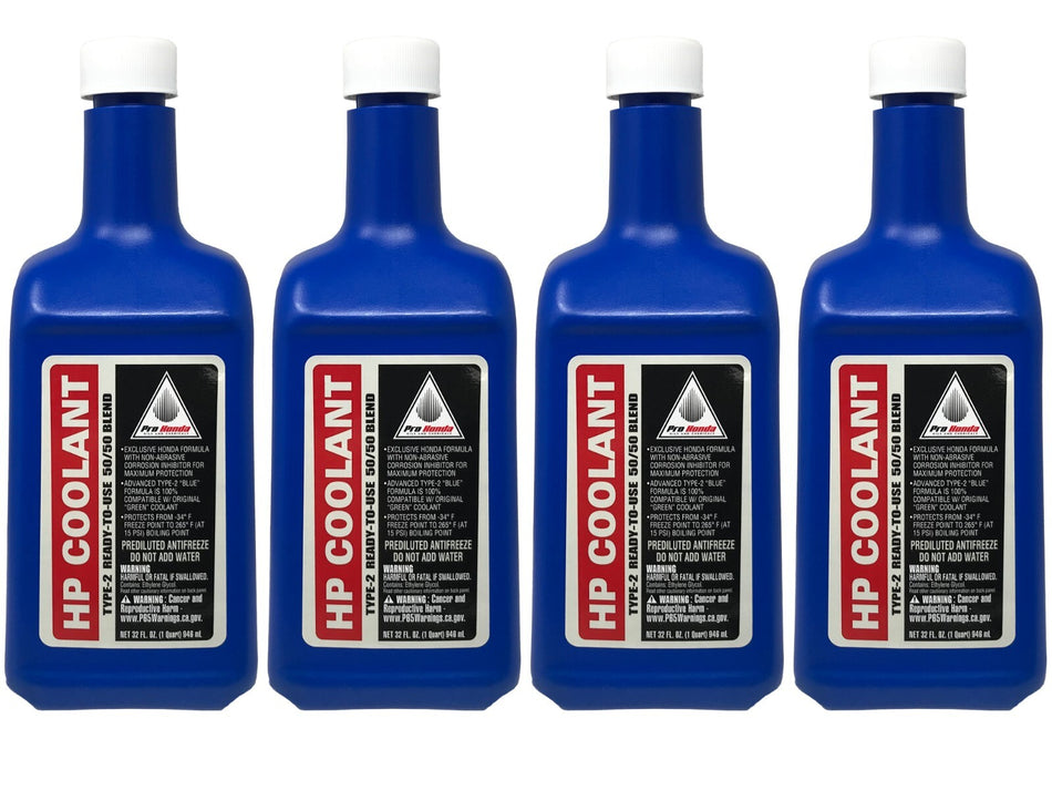 Honda Genuine OEM HP Coolant 50/50 Blend 08C50-C321S02 - 4 Pack