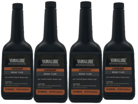 Yamaha Genuine OEM Brake Fluid ACC-BRAKE-FL-UD - 4 Pack