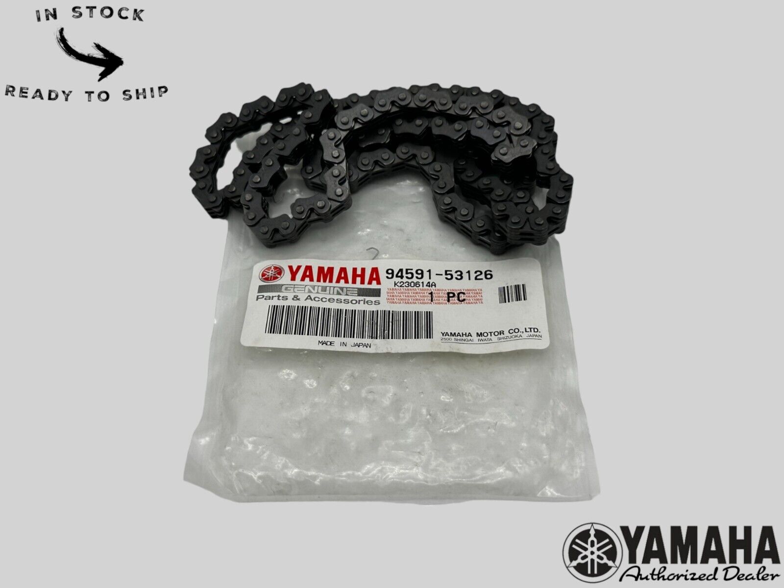 Yamaha Genuine OEM Authentic Chain 94591-53126-00