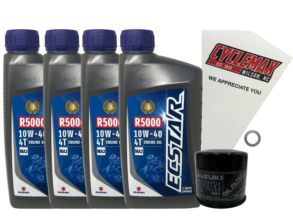 Suzuki Ecstar Standard Oil Change Kit for 2001-2026 GSX-R1000