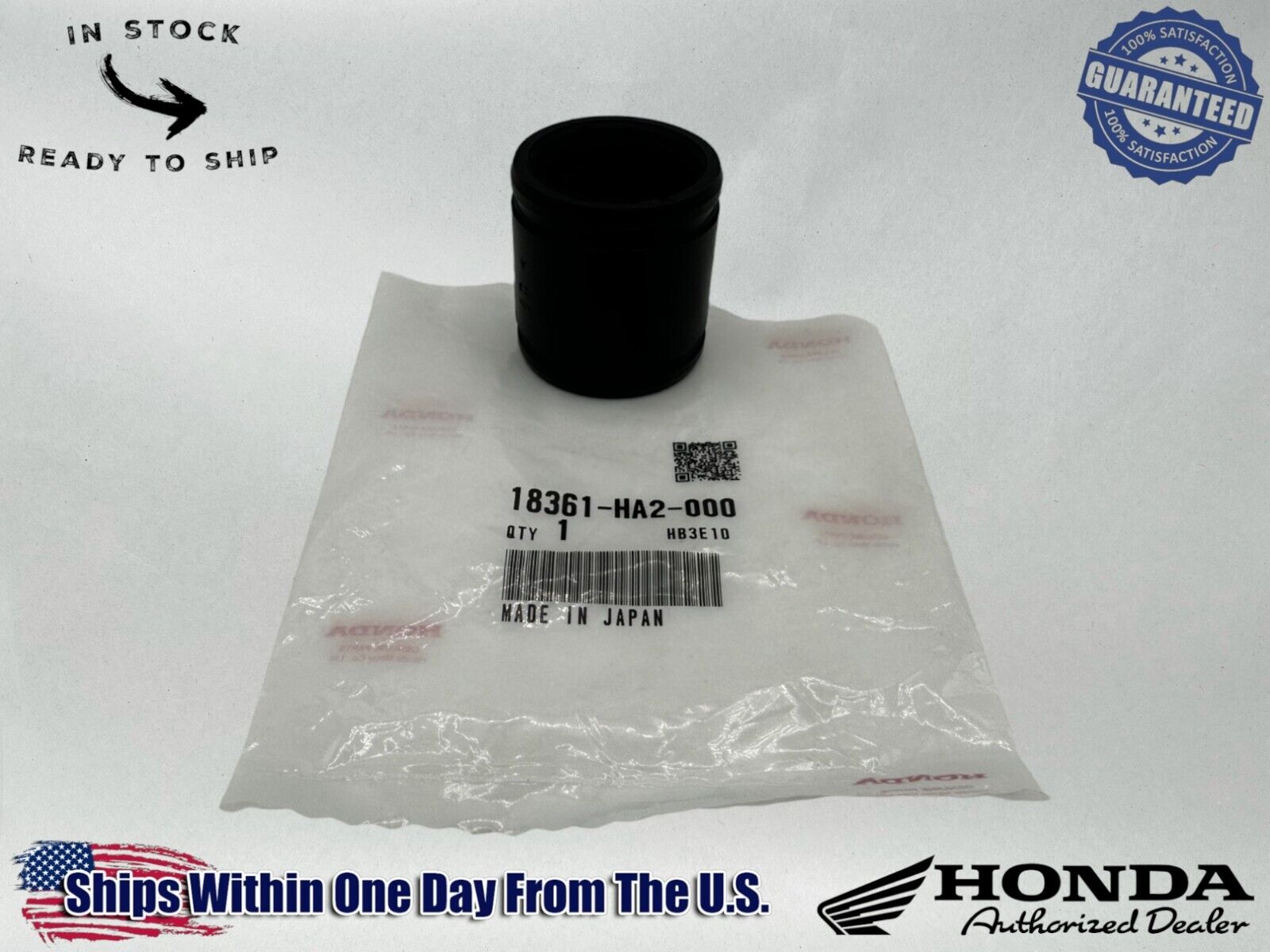 Honda Genuine OEM Authentic Muffler Seal 18361-HA2-000