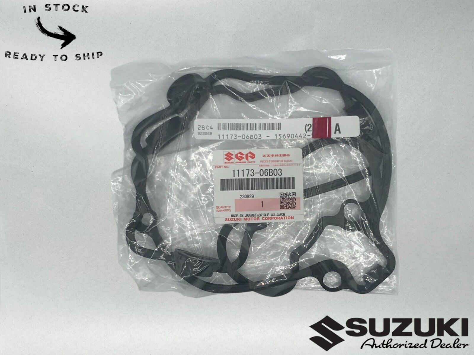 Suzuki Genuine OEM Cylinder Head Cover Gasket 11173-06B03