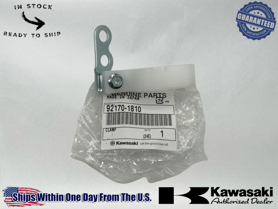 Kawasaki Genuine OEM Front Brake Hose Guide KX80, KX85, KX100, KX112 92170-1810