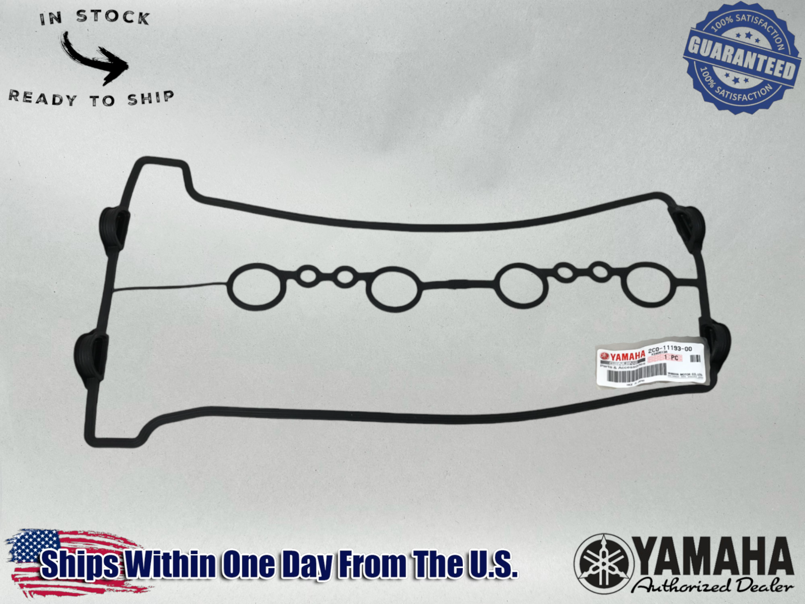 Yamaha Genuine OEM Authentic  Cylinder Head Valve Cover Gasket 2C0-11193-00-00