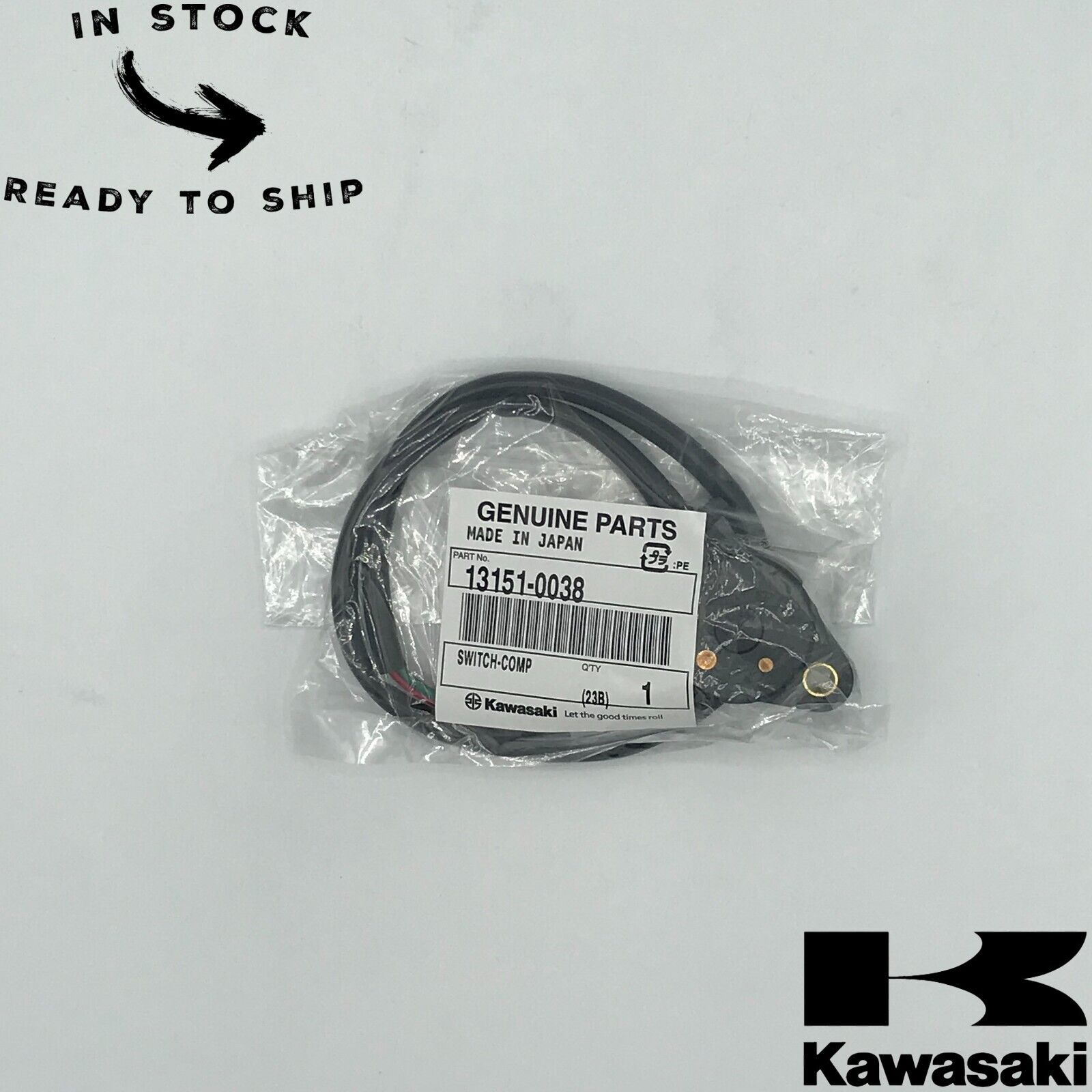 Genuine OEM Kawasaki Gear Indicator Neutral Switch 13151-0038