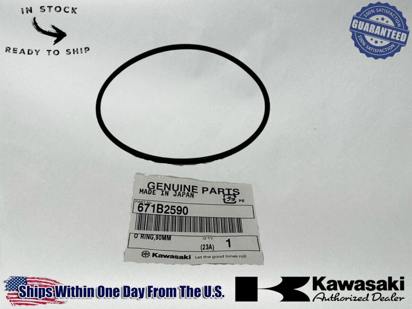 Kawasaki Genuine OEM Authentic O-Ring 90mm 671B2590