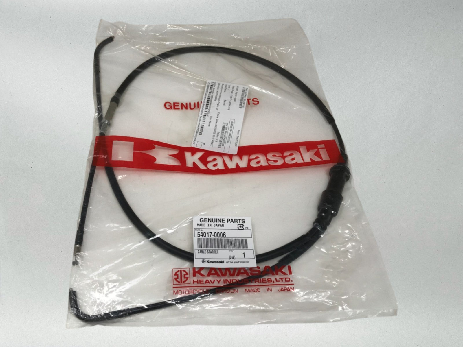 Kawasaki OEM CARBURETOR CHOKE STARTER CABLE for BRUTE FORCE 750 05-06 54017-0006