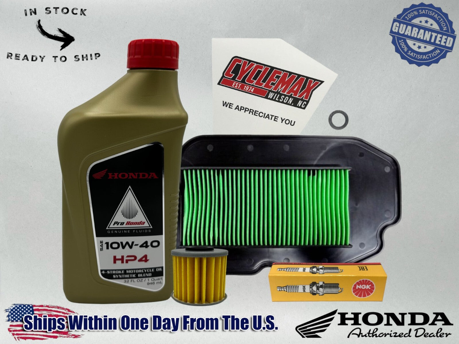 Cyclemax Semi-Synthetic HP4 Tune-Up Kit compatible with 2025 Honda Dax 125