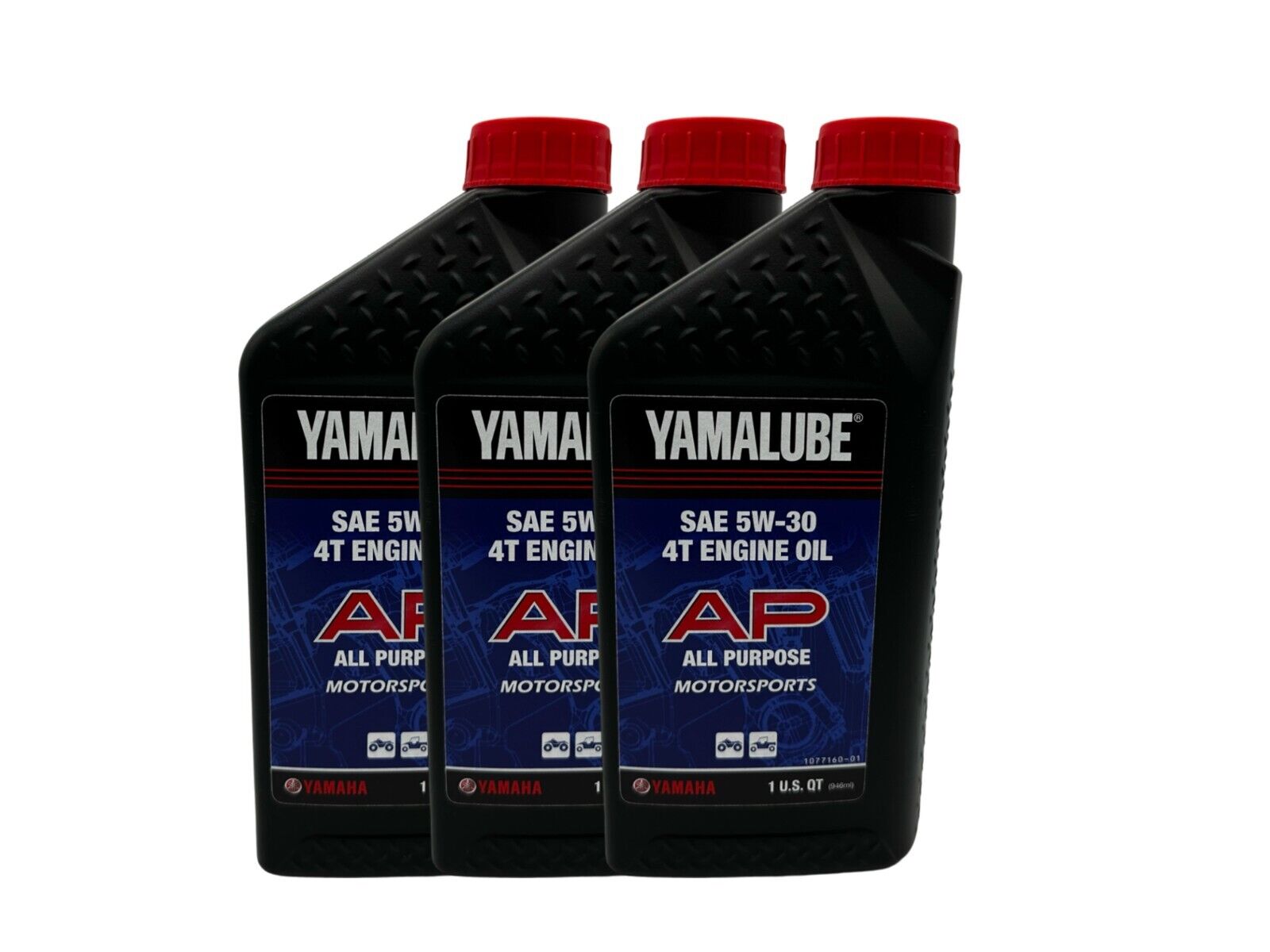 Yamaha Yamalube 4T Performance 4-Stroke 05W-30 Engine Oil-LUB-05W30-AP-12-3PACK