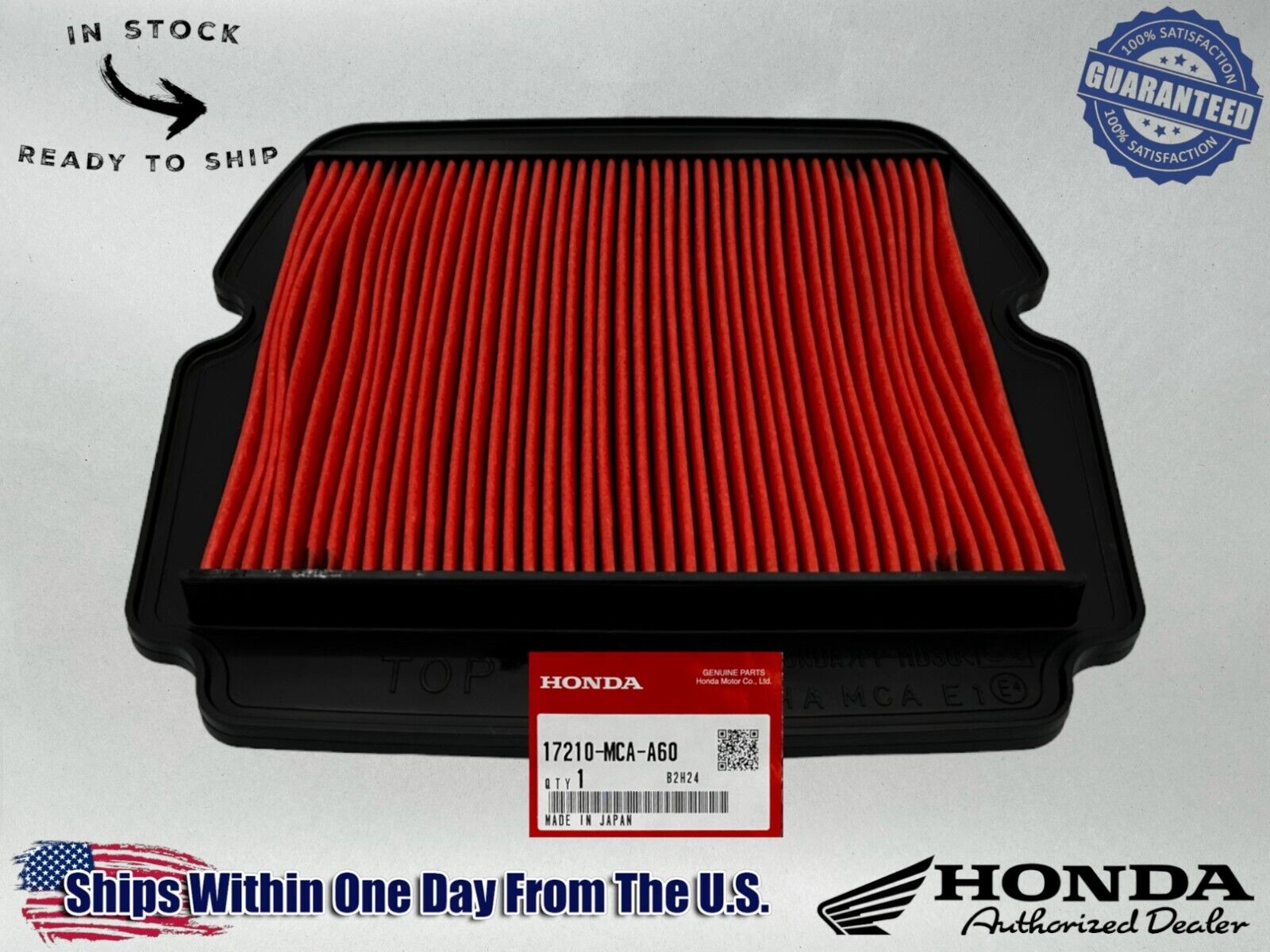 Honda Genuine OEM Authentic Air Filter 17210-MCA-A60