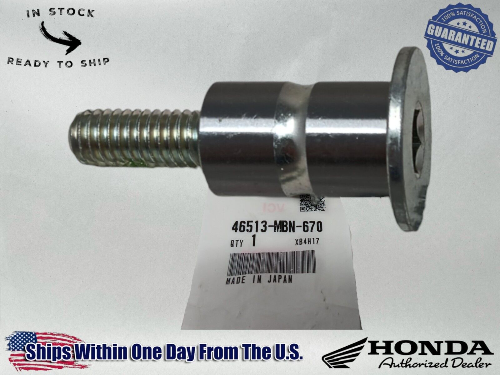 Honda Genuine OEM Authentic Brake Shaft Pivot Bolt 46513-MBN-670