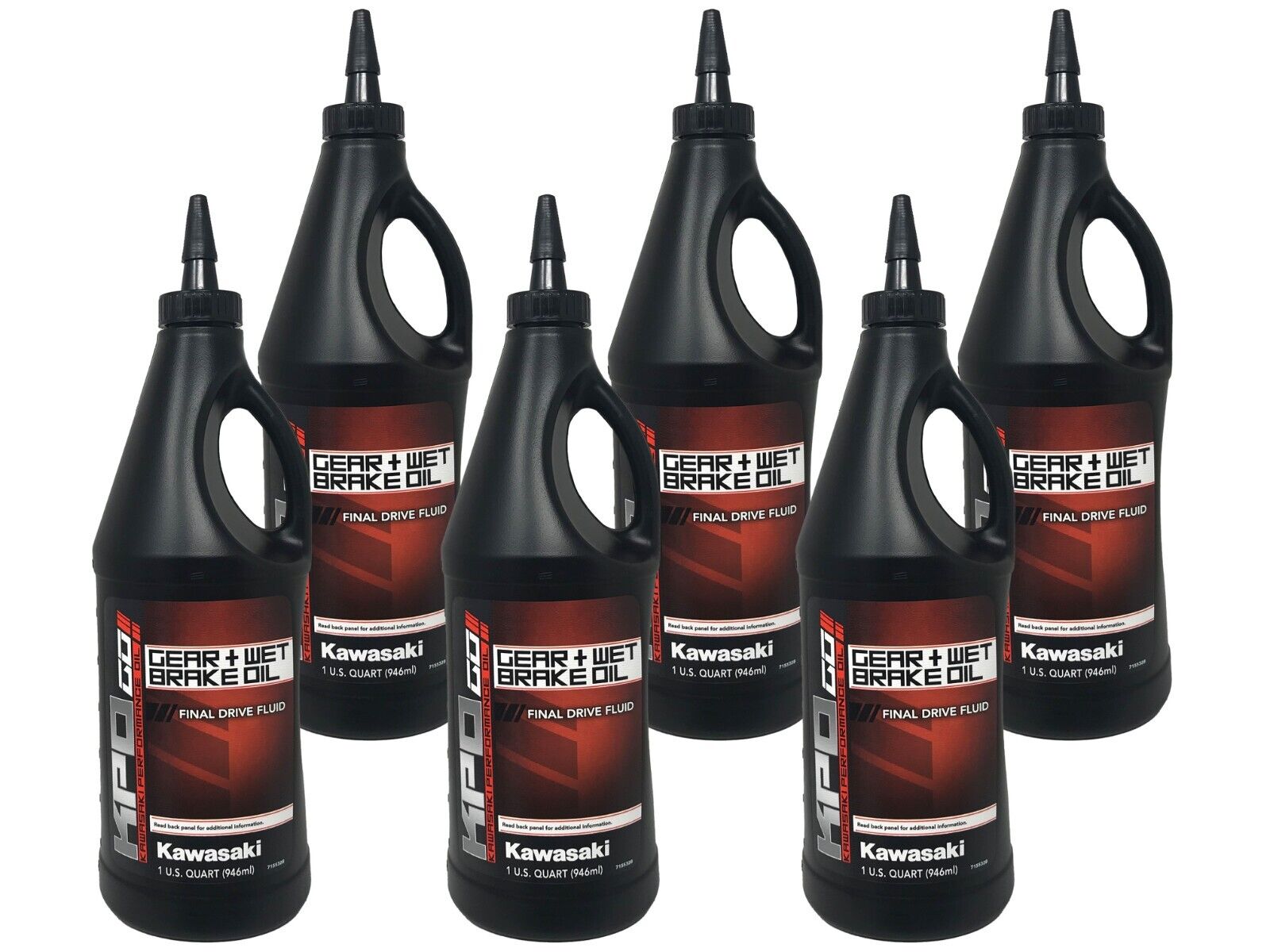 Kawasaki Genuine OEM KPO Gear + Wet Brake Oil Quart K6103G-101-01Q - 6 Pack