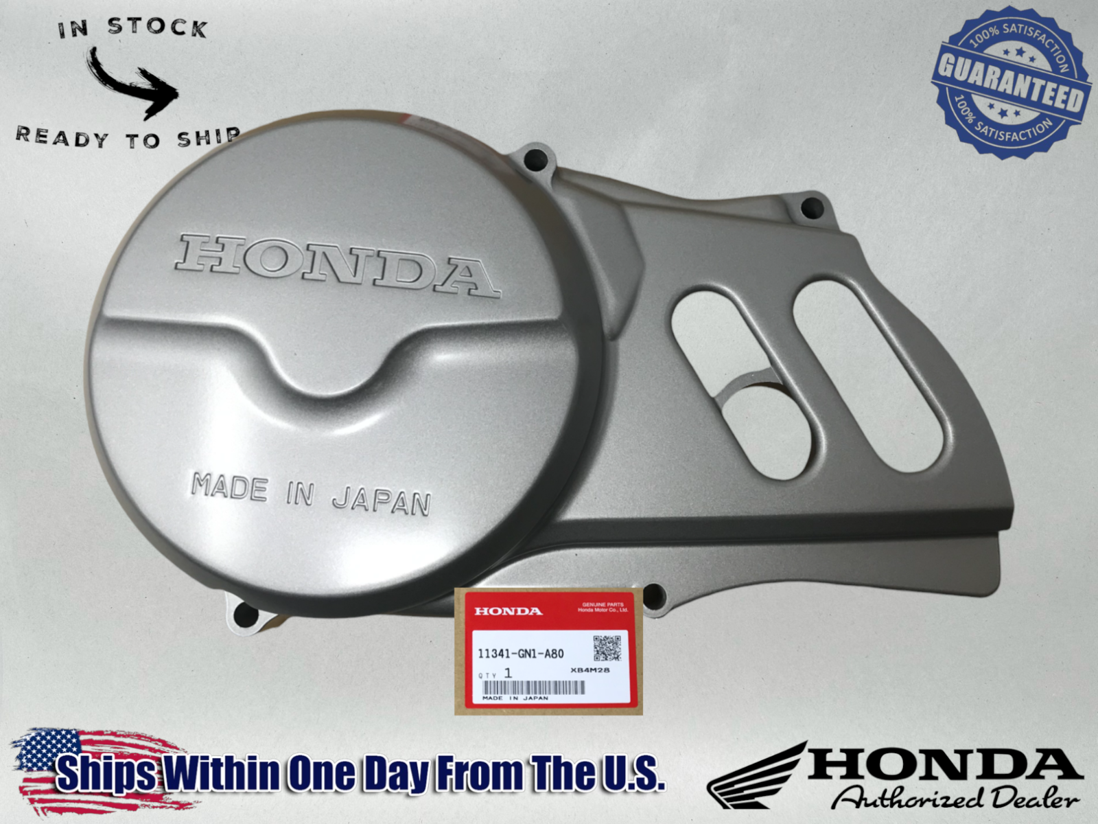 Honda OEM Genuine 2004-11 CRF 100F 80F Left Crankcase Cover 11341-GN1-A80