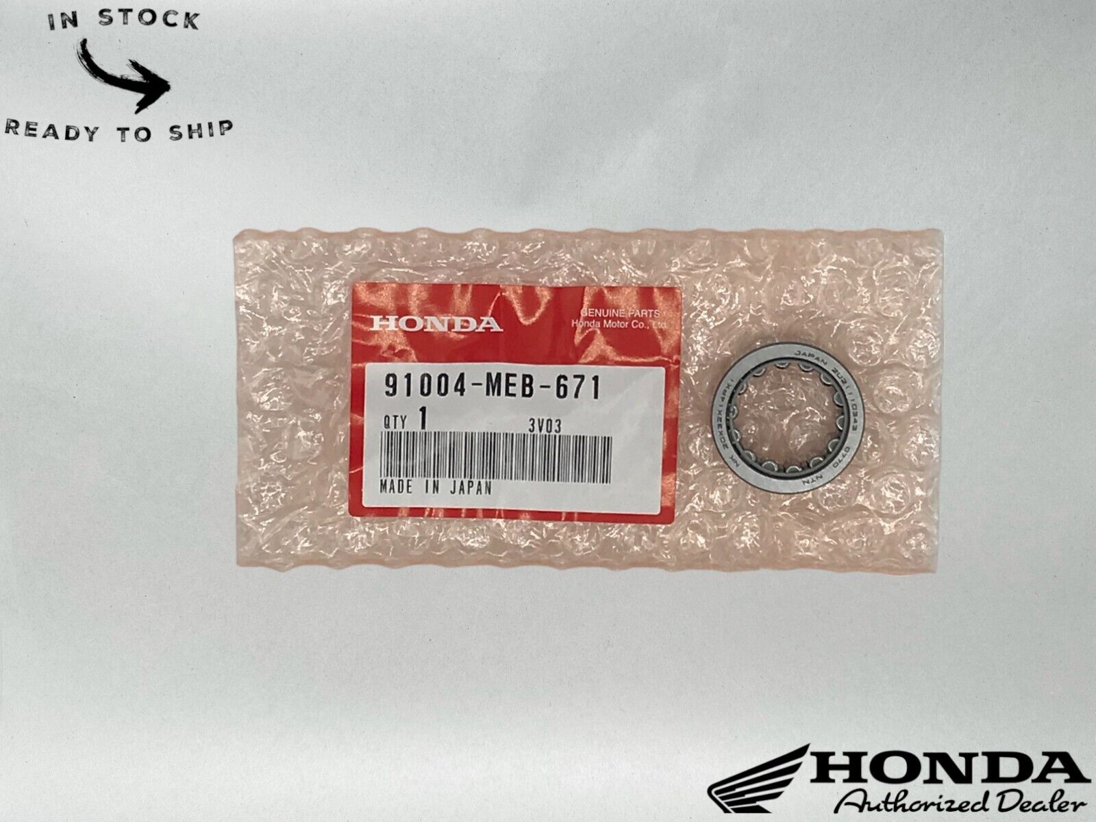 Honda Genuine OEM Bearing (20X32X14) 91004-MEB-671