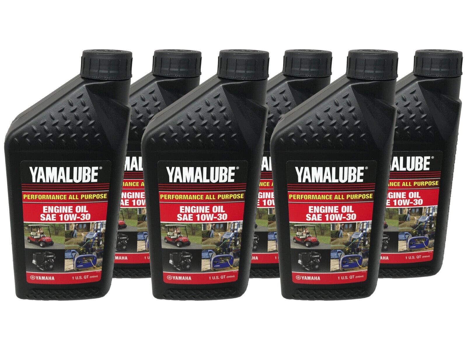 Yamaha Genuine OEM Yamalube 10W-30 Engine Oil LUB-10W30-GG-12 - 6 Pack