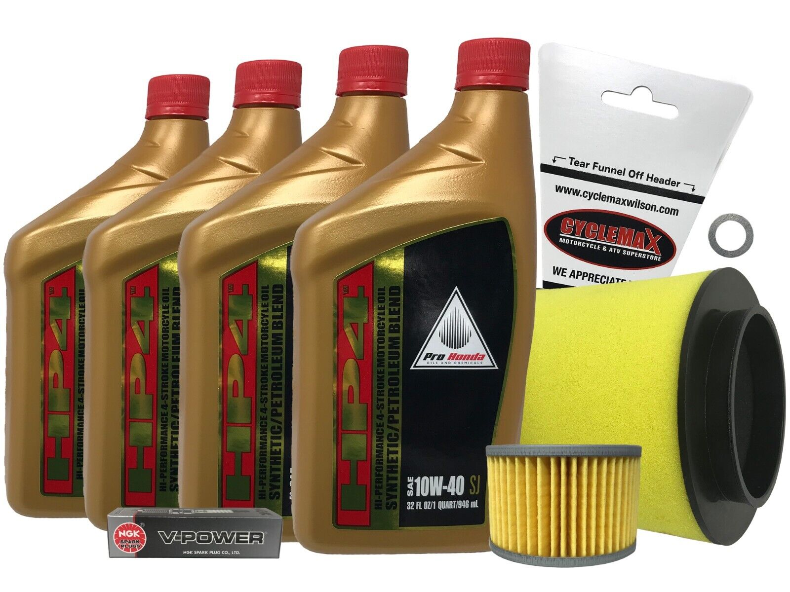 Cyclemax 2009-2013 OEM Honda Big Red MUV 700 Semi Synthetic Tune Up Kit