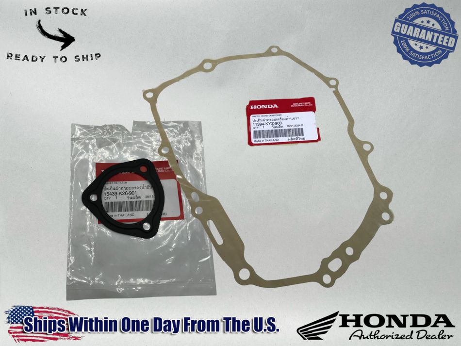 Honda OEM GROM 125 GASKET SET OIL SPINNER AND CLUTCH COVER GASKET 2014-2020