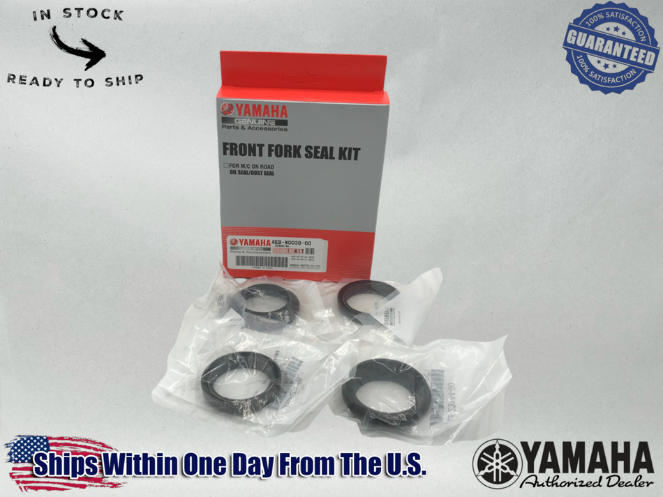 Yamaha OEM V-STAR 650 1100 1300 FRONT FORK SEAL KIT 4EB-W003B-00-00 1