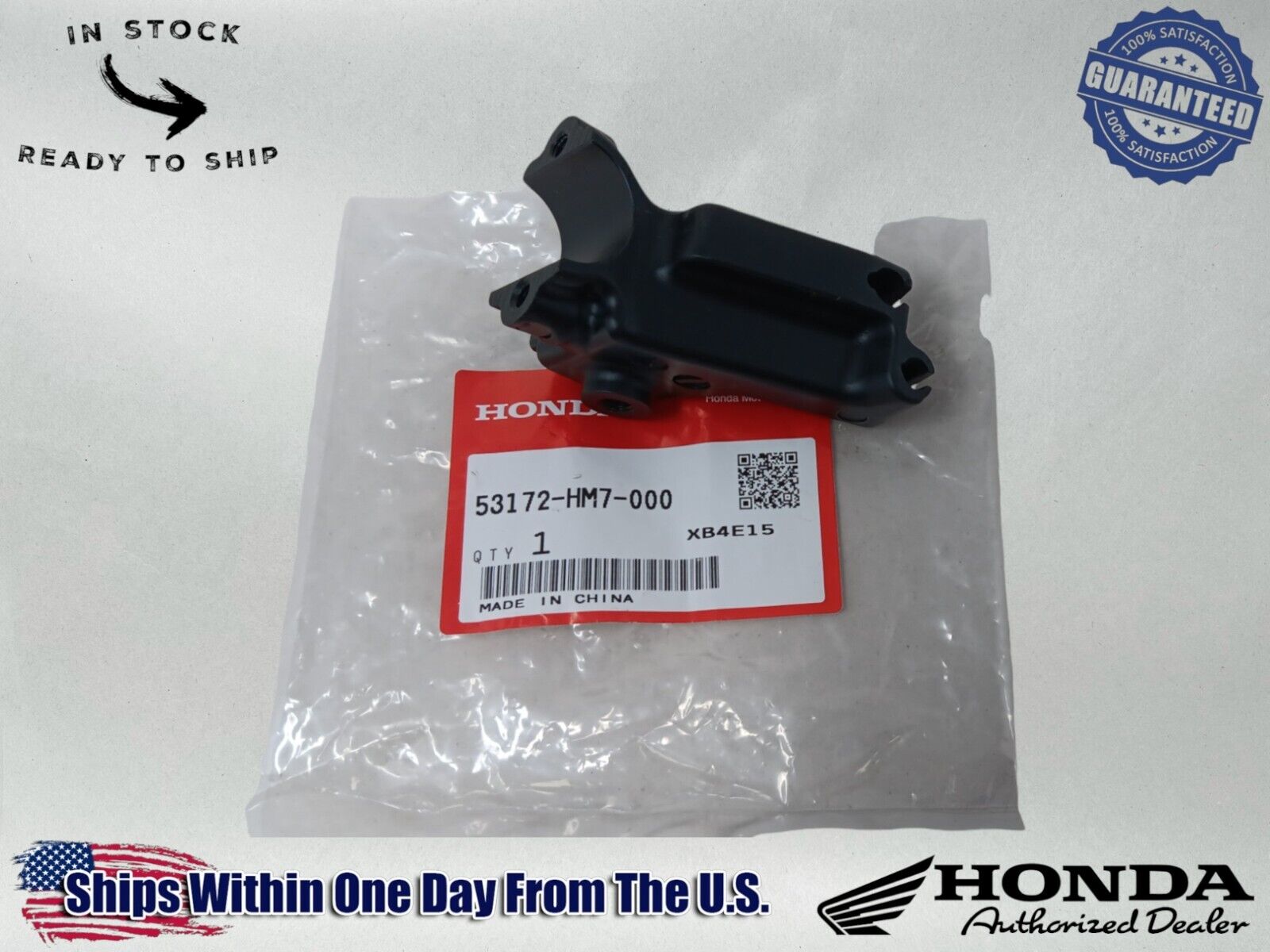 Honda Genuine OEM Authentic Left Hand Park Brake Perch Bracket  53172-HM7-000