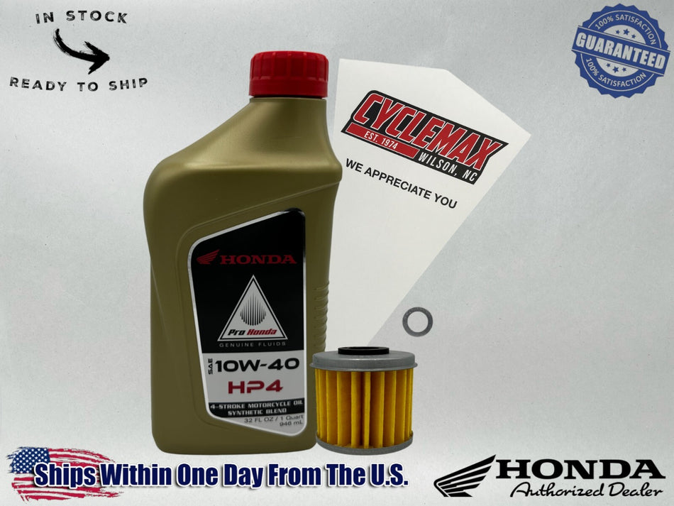 Semi-Synthetic HP4 Oil Change Kit fits 2004-2005 Honda TRX450R