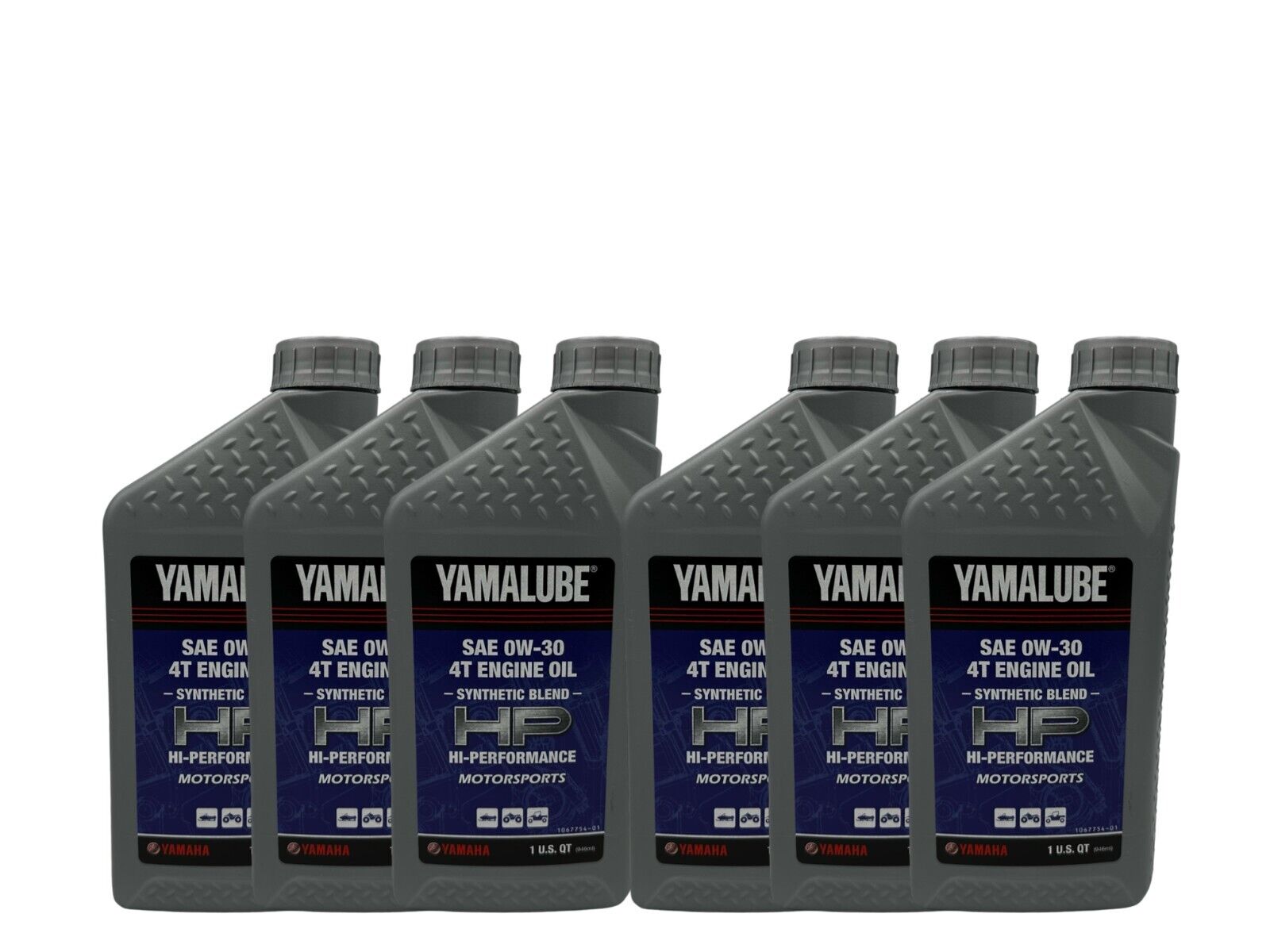 Yamaha Genuine Yamalube 0W-30 Semi-Synthetic Oil LUB-00W30-SS-12-6PACK