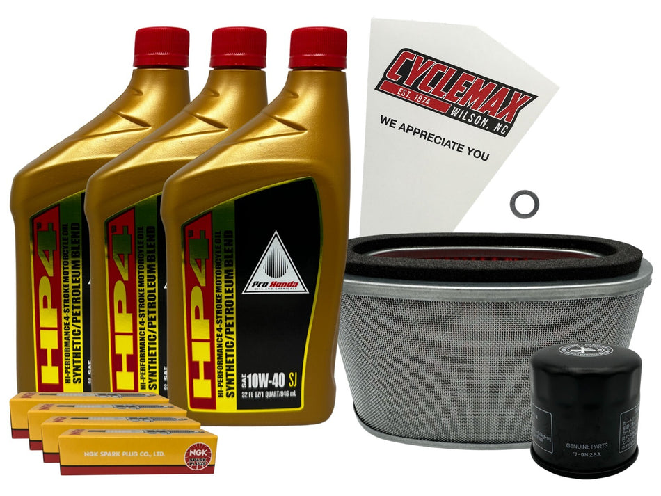 Honda HP4 Semi-Synthetic Tune-Up Kit for 2004-2025 SHADOW 750 with Spark Plugs