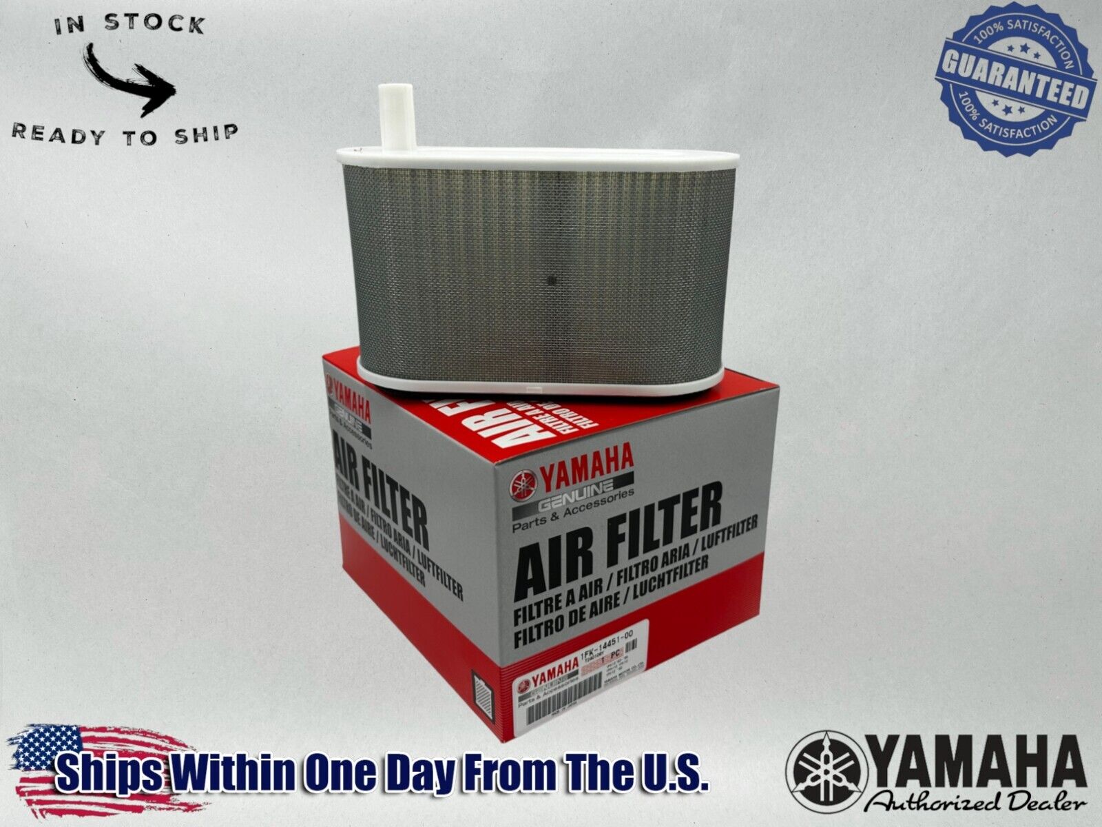 Yamaha Genuine OEM Air Filter 1FK-14451-00 1