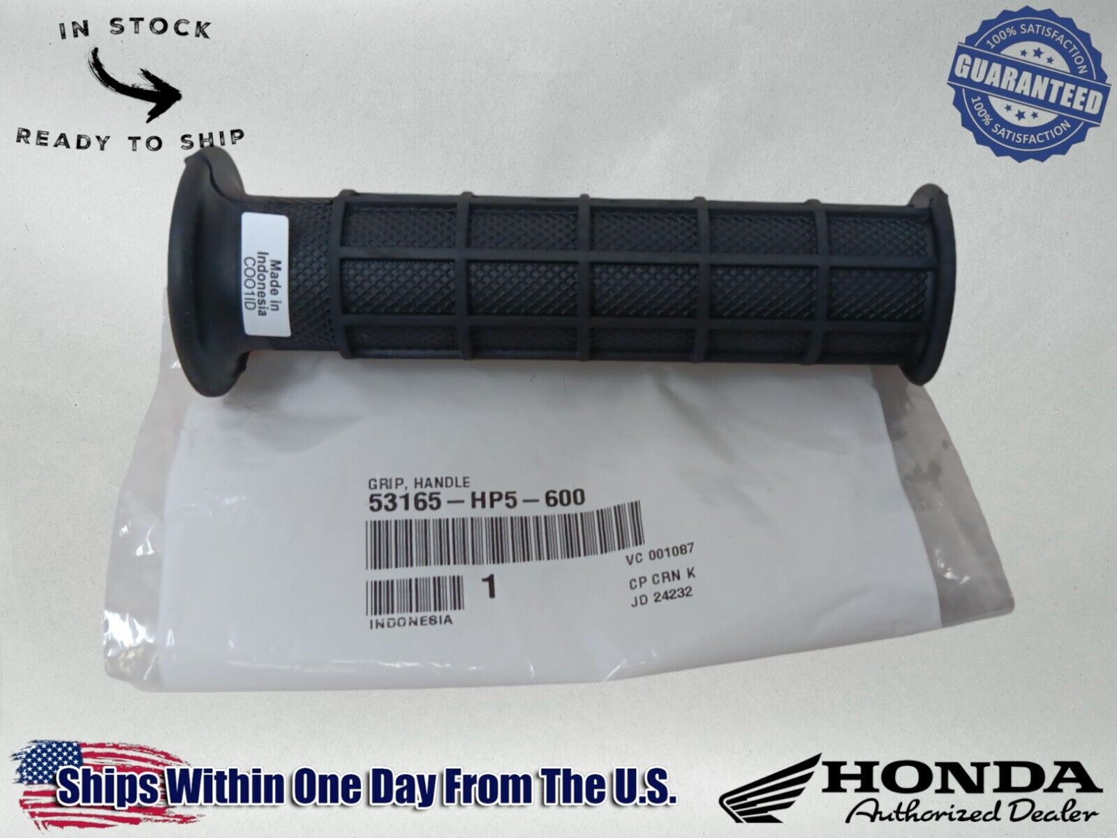 Honda Genuine OEM Authentic Hand Grips Atc  53165-HP5-600