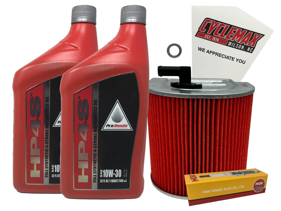 Honda HP4S Full Synthetic Tune-Up Kit for 1996-2016 REBEL 250 with Spark Plugs