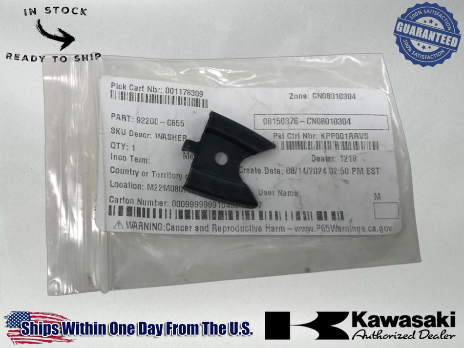 Kawasaki Genuine OEM Authentic WASHER 92200-0855