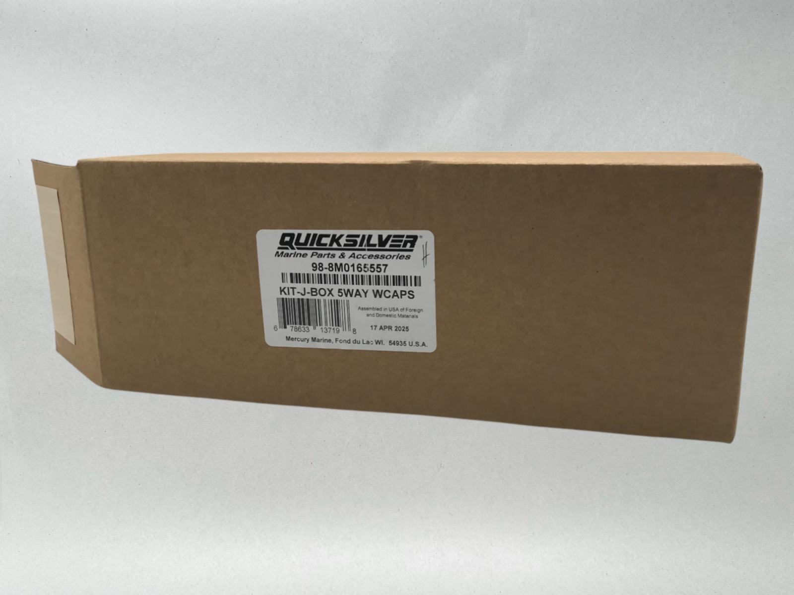 Mercury Quicksilver Smart Craft 5 Way Stackable Junction Box 3 Caps 8M0165557